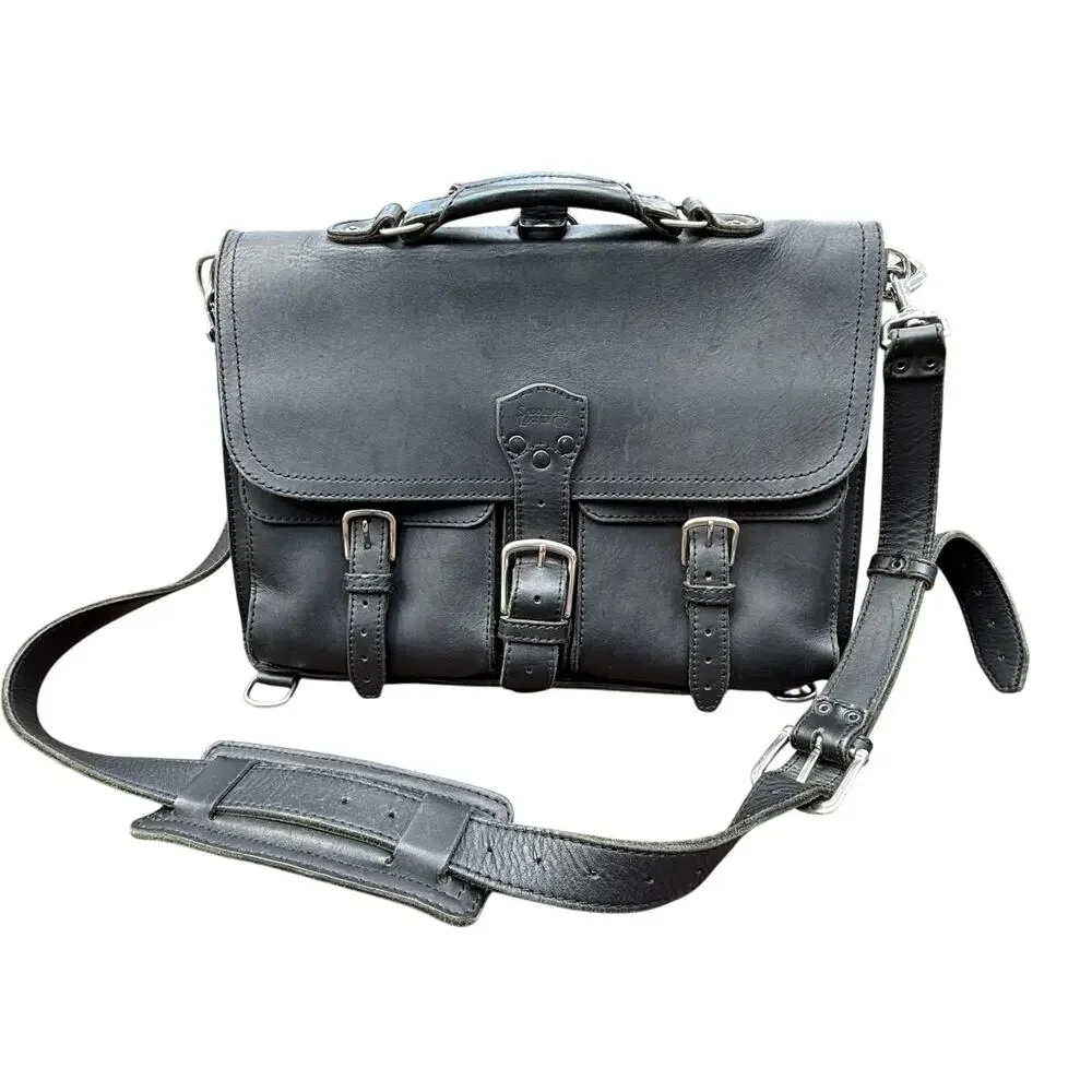 Thin Front Pocket Leather Briefcase ll Saddleback Leather Co.